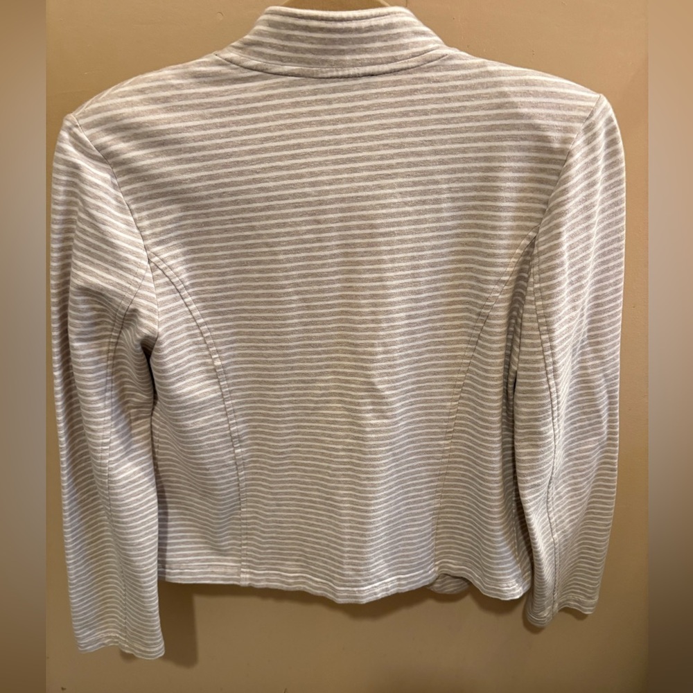 NWOT Tommy Hilfiger Women's Striped Military-Style Open-Front Band Jacket Small - Picture 8 of 9